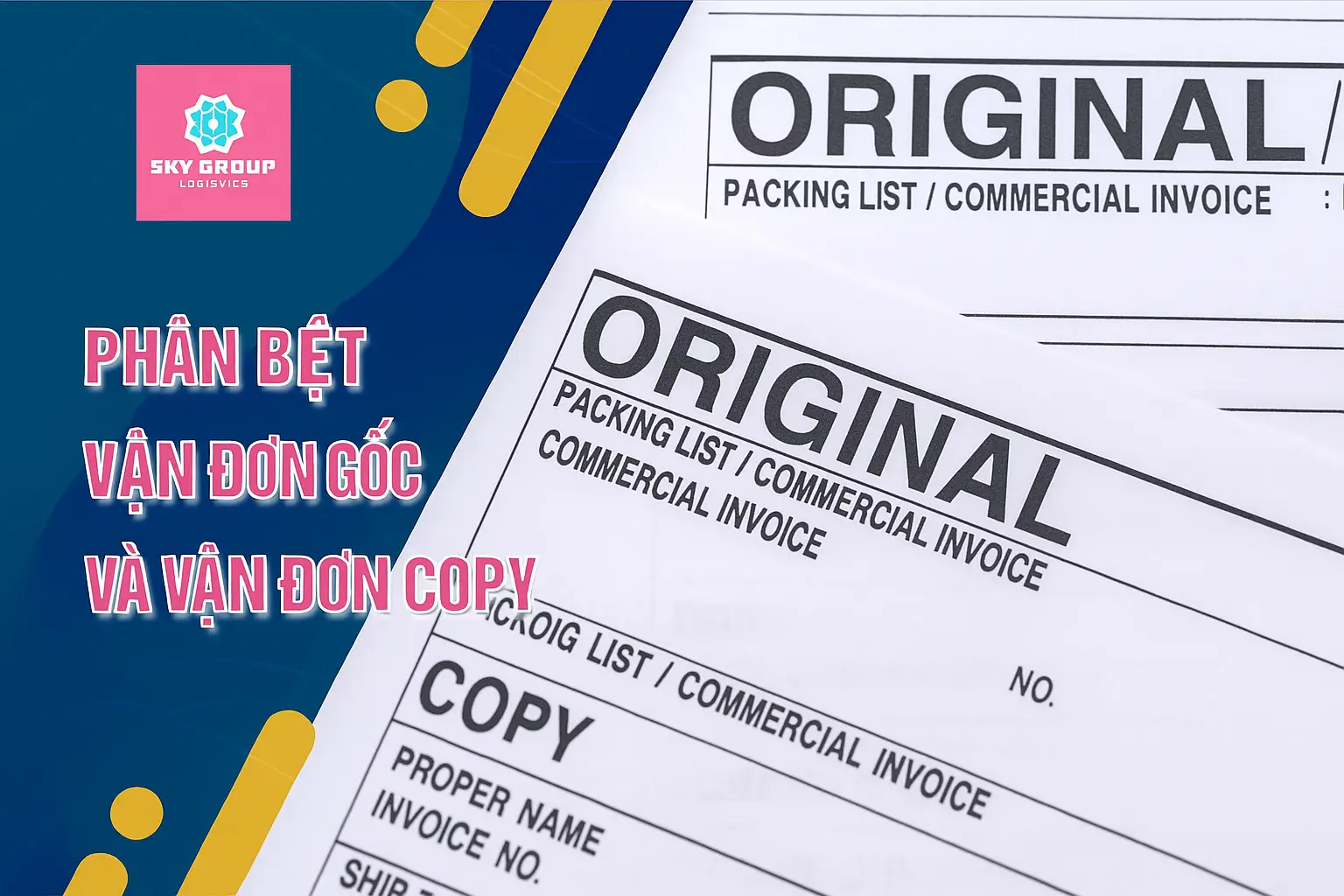 Vận đơn gốc có giá trị hơn vận đơn copy, trong nhiều trường hợp, các bên trong quá trình xuất nhập khẩu yêu cầu bắt buộc phải có vận đơn gốc vì độ tin cậy cao hơn. Nhà Nhập khẩu sẽ yêu cầu phải có vận đơn gốc trong bộ chứng từ để thực hiện thanh toán.